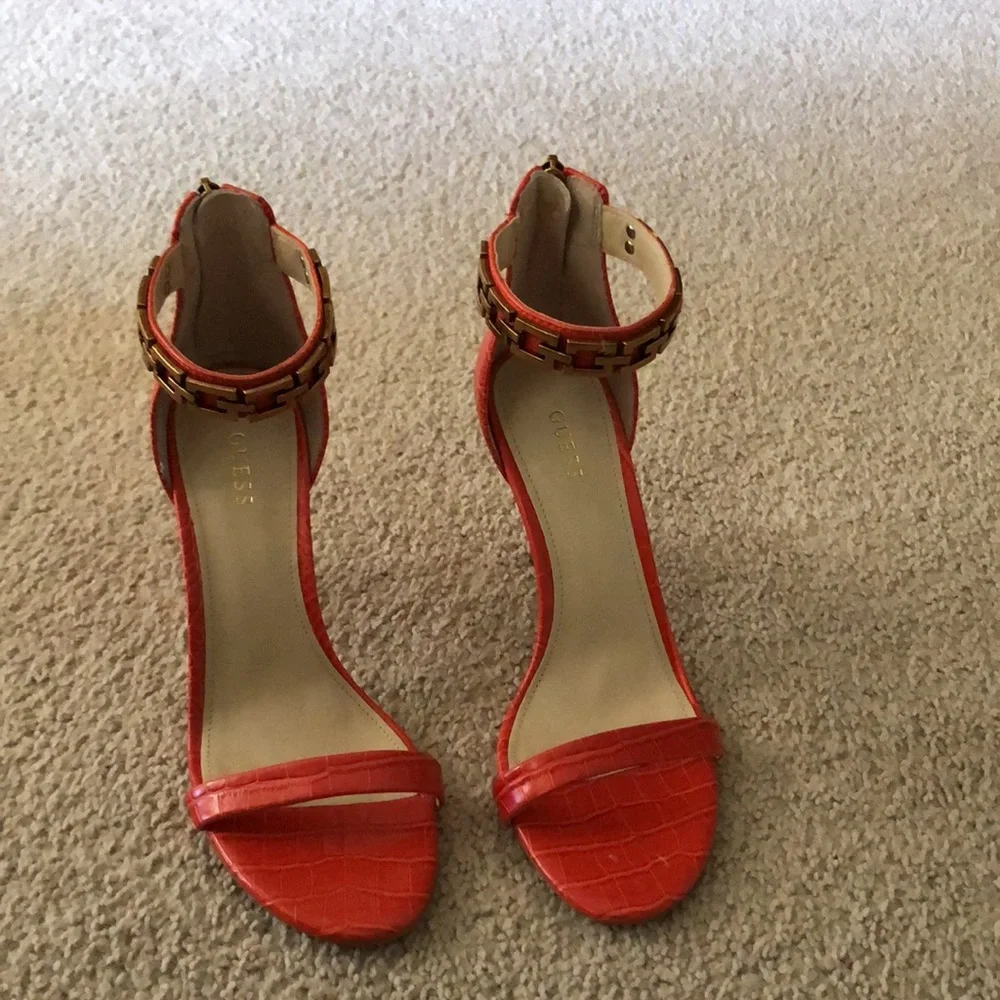 Guess Gwkaida Croc-embossed Stiletto Sandals - Picture 2 of 7